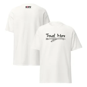 Travel More T-shirt – Sort tryk